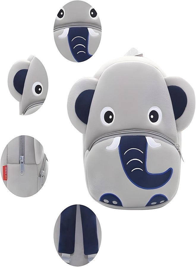 Delicado Cute Small Toddler Kids Preschool Backpack Elephant Nursery Preschool Playschool School Picnic Travelling Bag for Baby Boy Girl Age 2-5 Years - Image 5